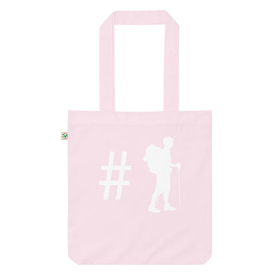 Hashtag - Wandern - Organic Einkaufstasche wandern Candy Pink
