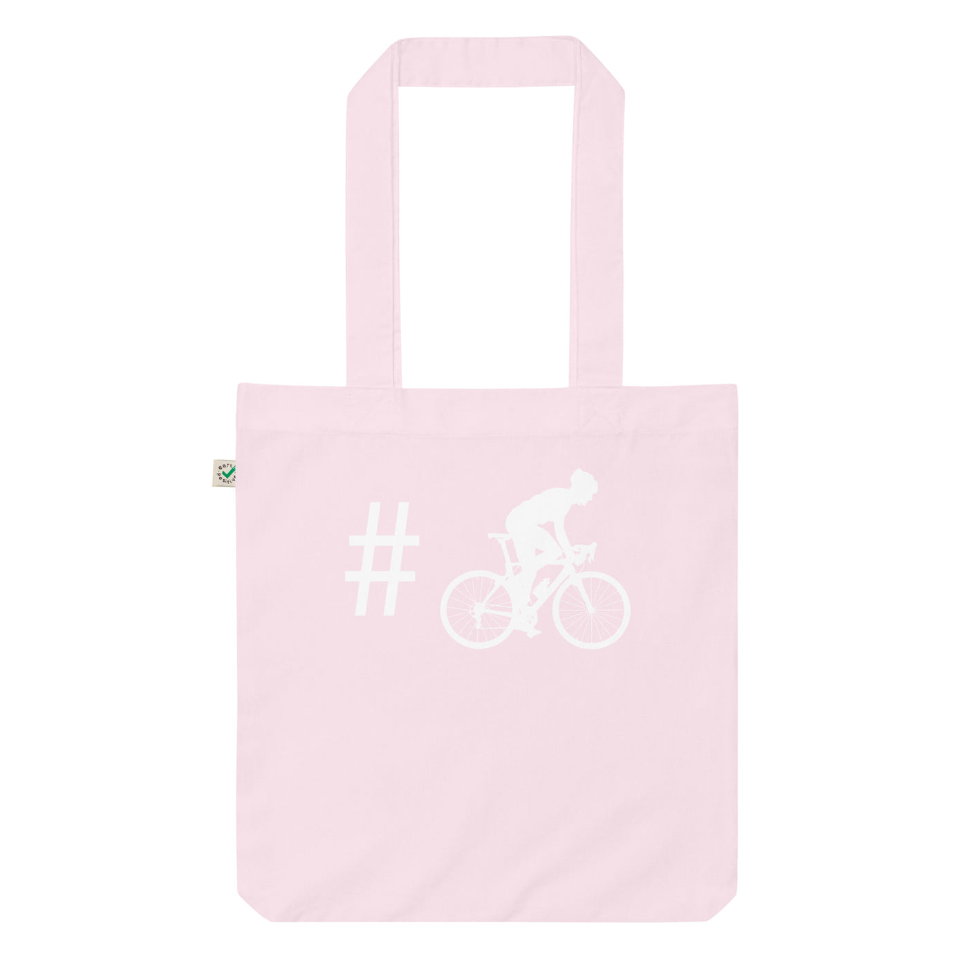 Hashtag - Mann Radfahren - Organic Einkaufstasche fahrrad