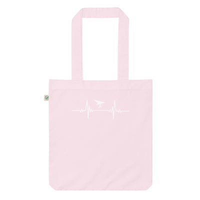 Herzschlag Drachenflieger - Organic Einkaufstasche berge Candy Pink