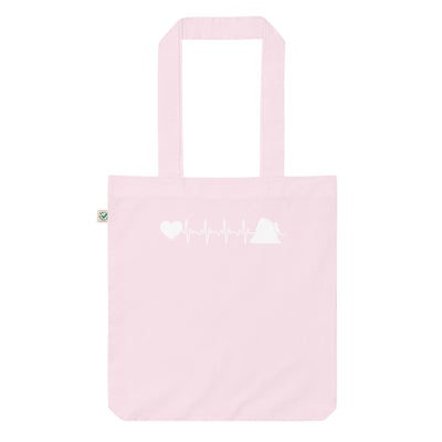 Herzschlag Herz Und Klettern - Organic Einkaufstasche klettern Candy Pink