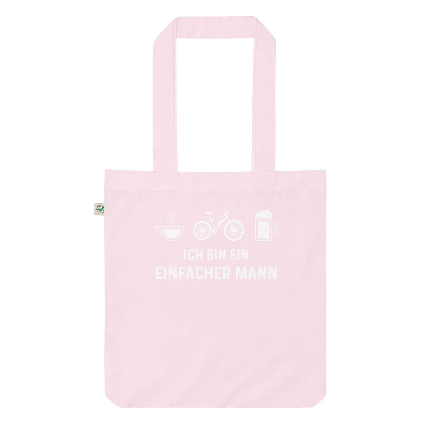Ich Bin Ein Einfacher Mann - Organic Einkaufstasche e-bike Candy Pink