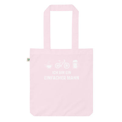 Ich Bin Ein Einfacher Mann - Organic Einkaufstasche e-bike Candy Pink