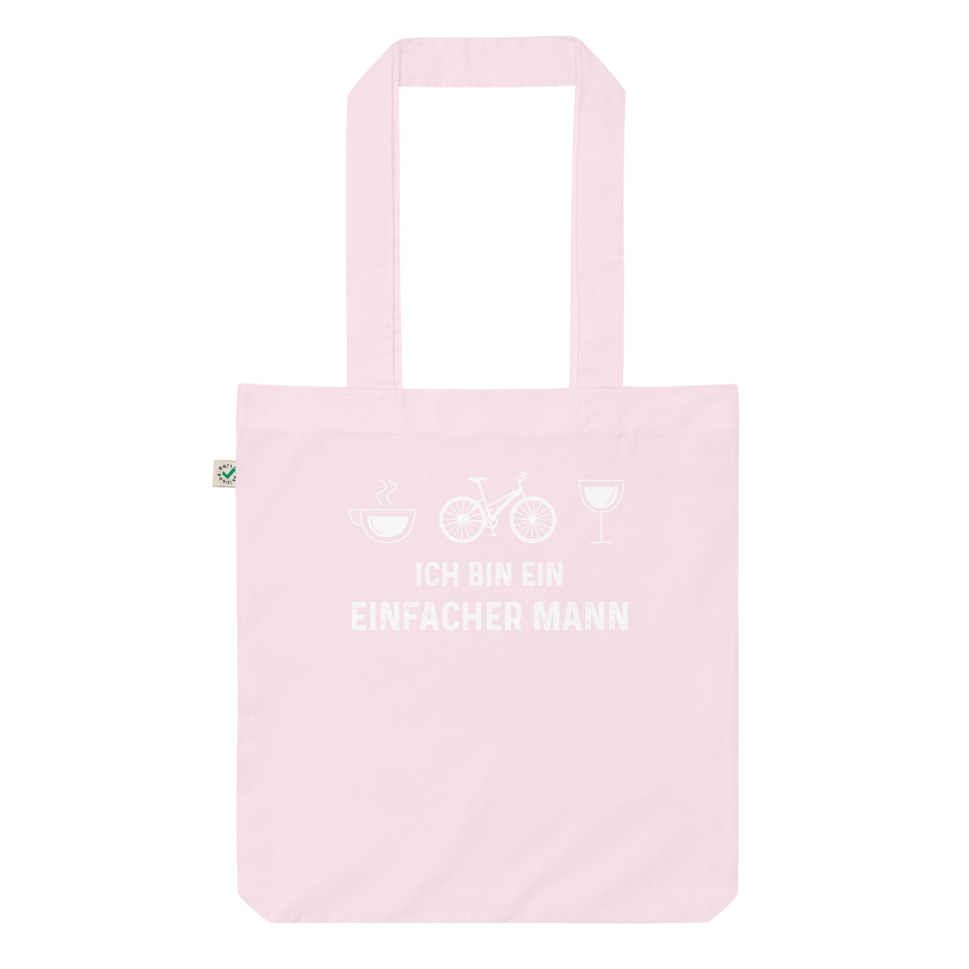 Ich Bin Ein Einfacher Mann - Organic Einkaufstasche fahrrad Candy Pink