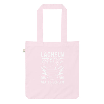 Lächeln Statt Hecheln - Organic Einkaufstasche e-bike Candy Pink