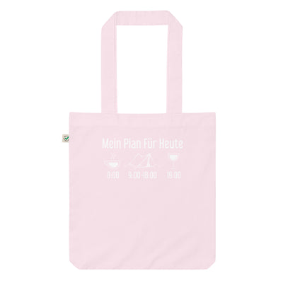 Mein Plan Für Heute 1 - Organic Einkaufstasche camping Candy Pink