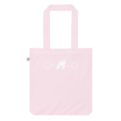 Lächelndes Gesicht Und Klettern - Organic Einkaufstasche klettern Candy Pink