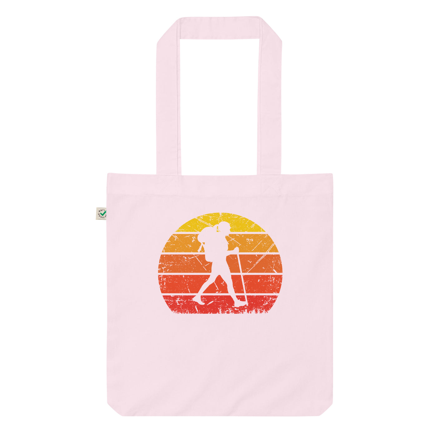 Vintage Sonne Und Wandern 1 - Organic Einkaufstasche wandern Candy Pink