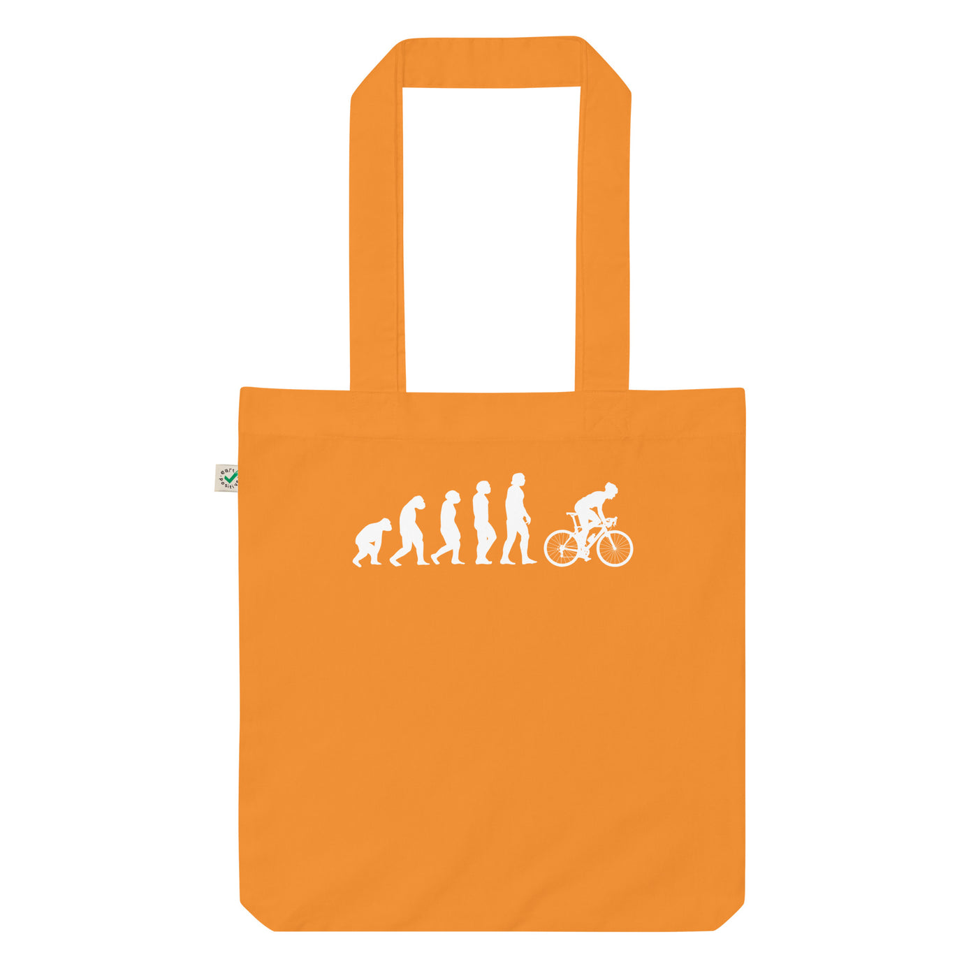 Evolution Und Radfahren - Organic Einkaufstasche fahrrad
