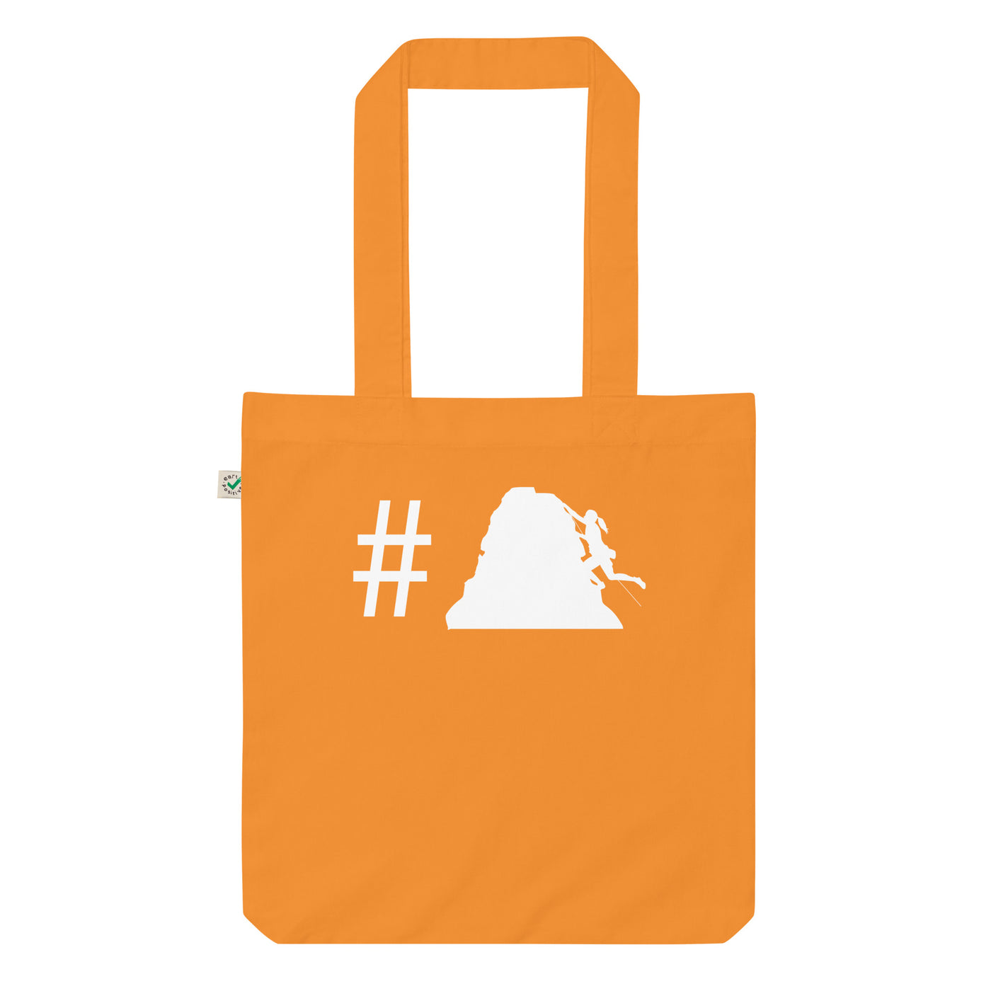 Hashtag - Klettern Für Frauen - Organic Einkaufstasche klettern Cinnamon