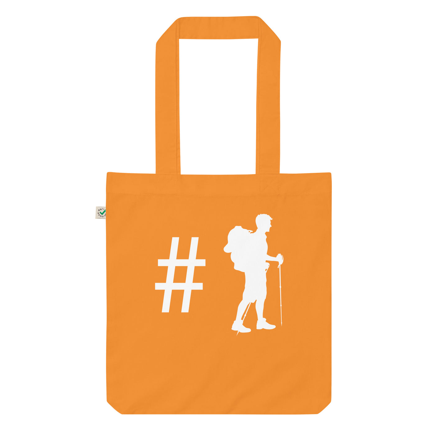Hashtag - Wandern - Organic Einkaufstasche wandern Cinnamon