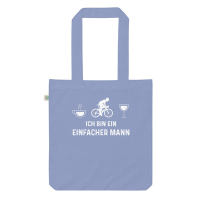 Ich Bin Ein Einfacher Mann 1 - Organic Einkaufstasche fahrrad Light Denim