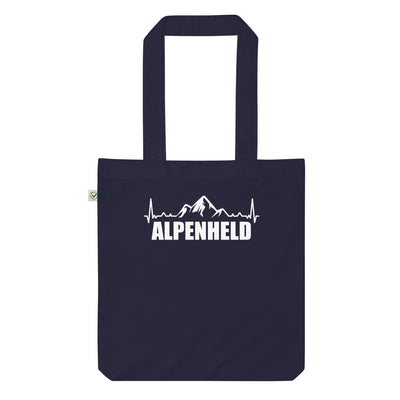 Alpenheld 1 - Organic Einkaufstasche berge Navy