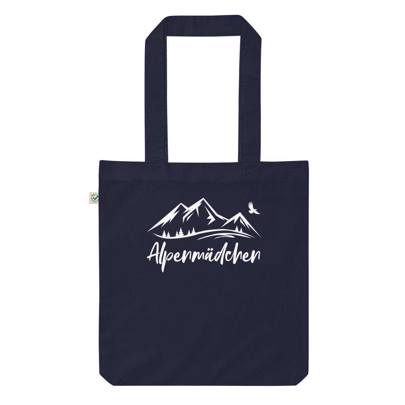 Alpenmadchen - Organic Einkaufstasche berge Navy