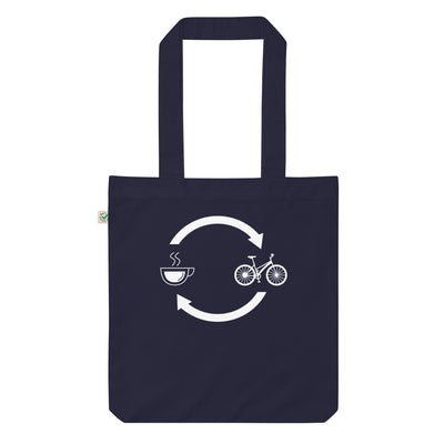 Kaffee, Pfeile Laden Und Radfahren - Organic Einkaufstasche fahrrad