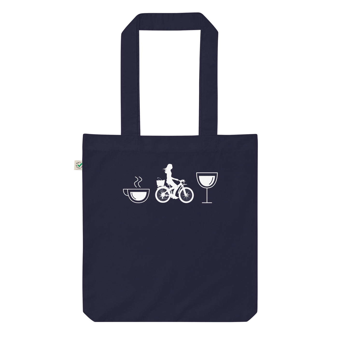 Kaffee, Wein Und Radfahren - Organic Einkaufstasche fahrrad
