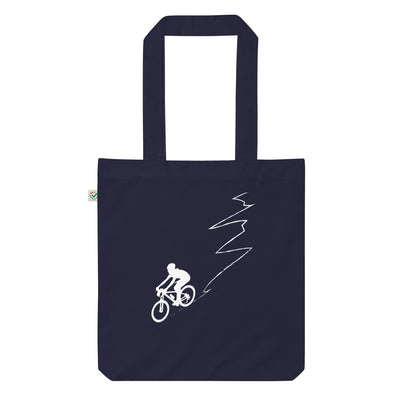 Kurvenlinie – Radfahren - Organic Einkaufstasche fahrrad