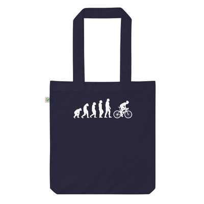 Evolution Und Radfahren - Organic Einkaufstasche fahrrad