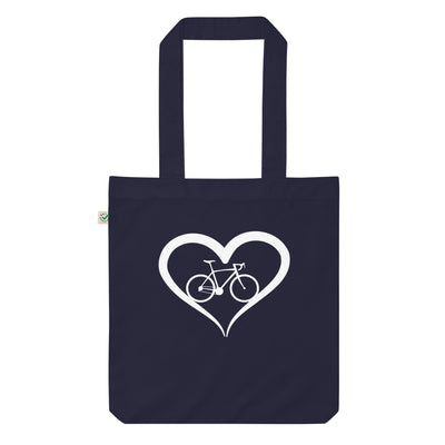 Fahrrad Und Herz - Organic Einkaufstasche fahrrad