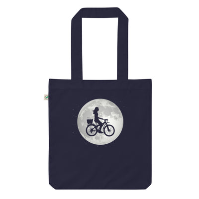 Vollmond – Radfahren Für Frauen - Organic Einkaufstasche fahrrad Navy