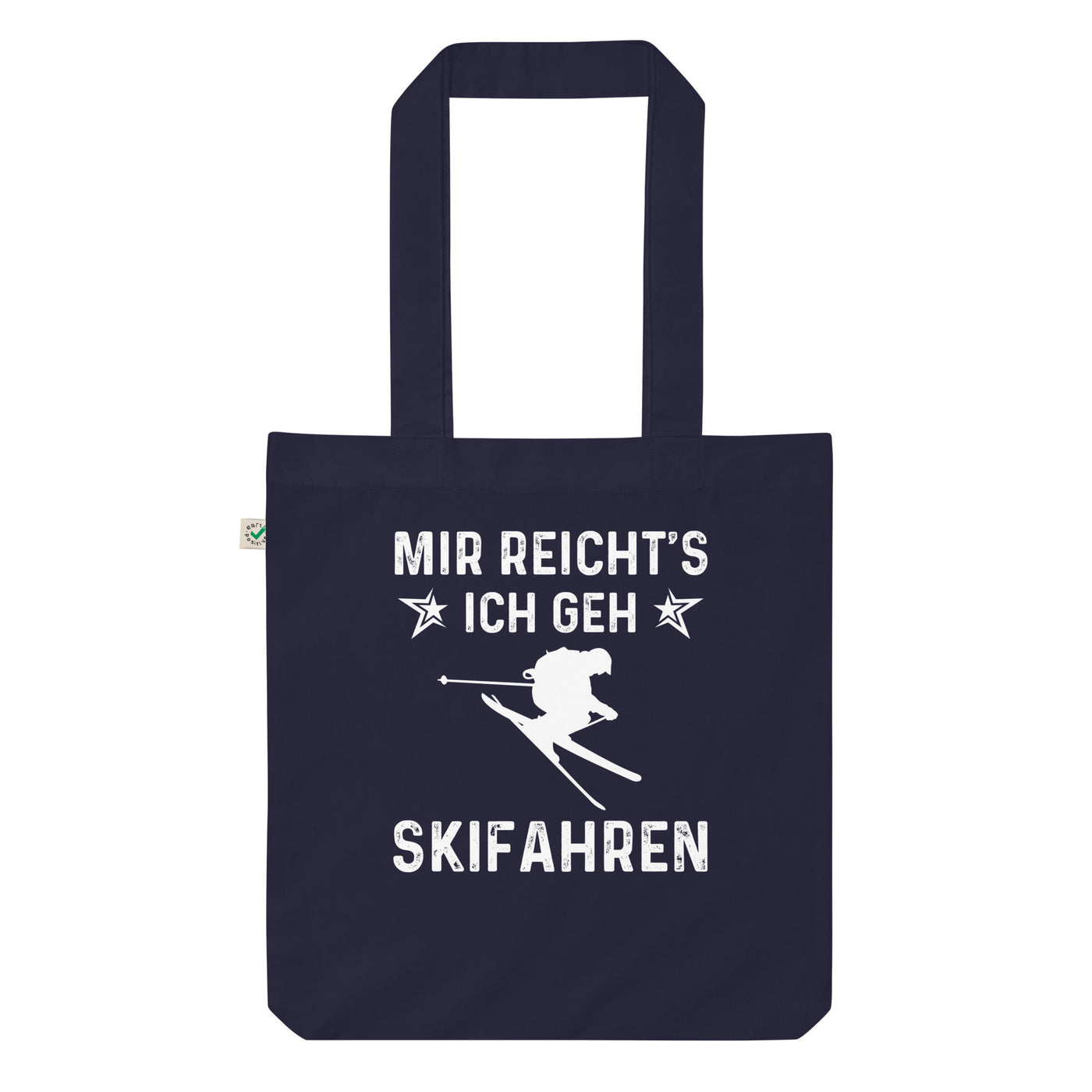 Mir Reicht'S Ich Gen Skifahren - Organic Einkaufstasche klettern ski Navy