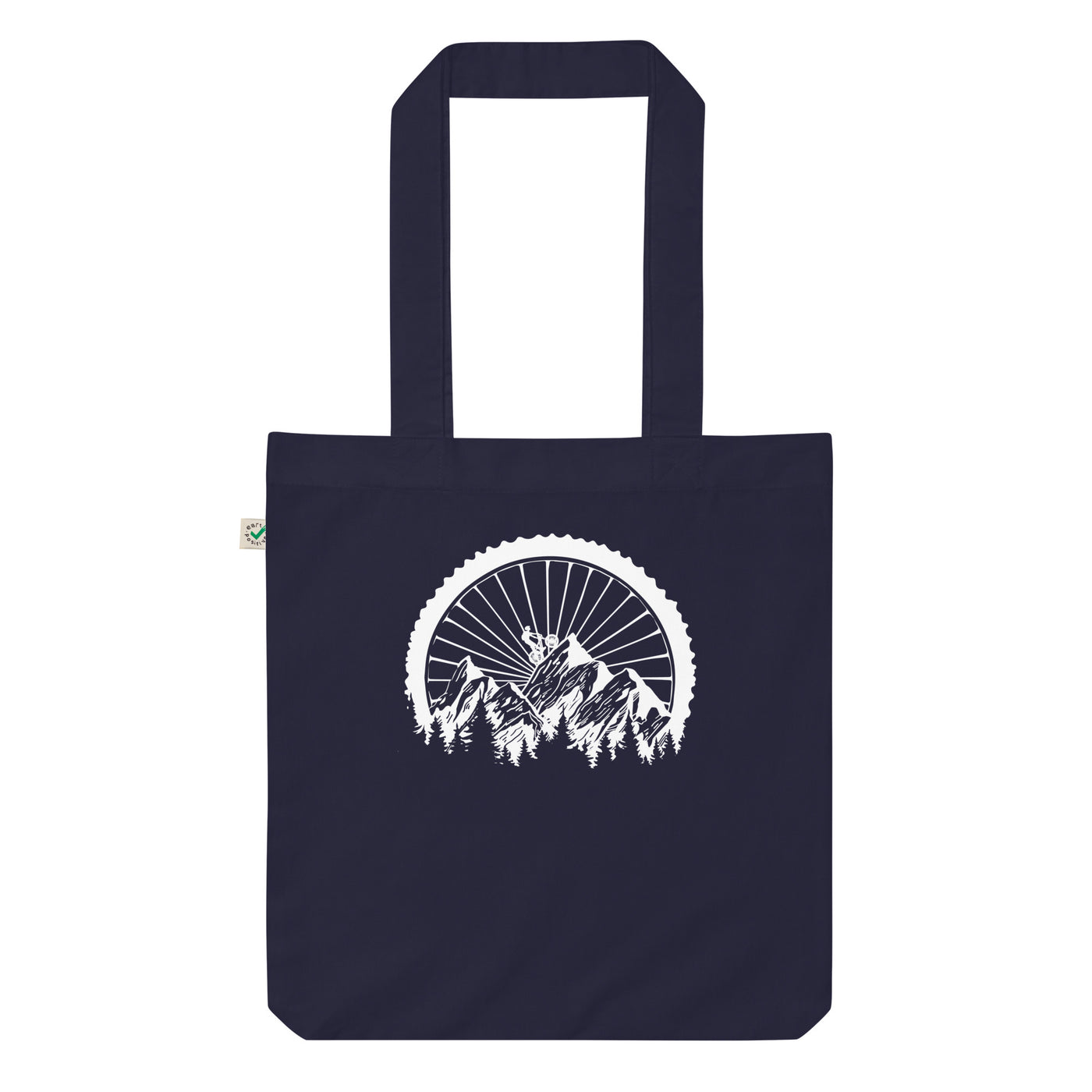 Mountainbike Geometrisch - (M) - Organic Einkaufstasche