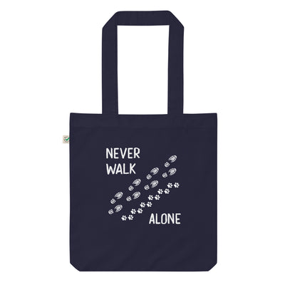 Never Walk Alone - Organic Einkaufstasche wandern Navy