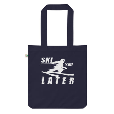 Ski You Later - Organic Einkaufstasche klettern ski Navy