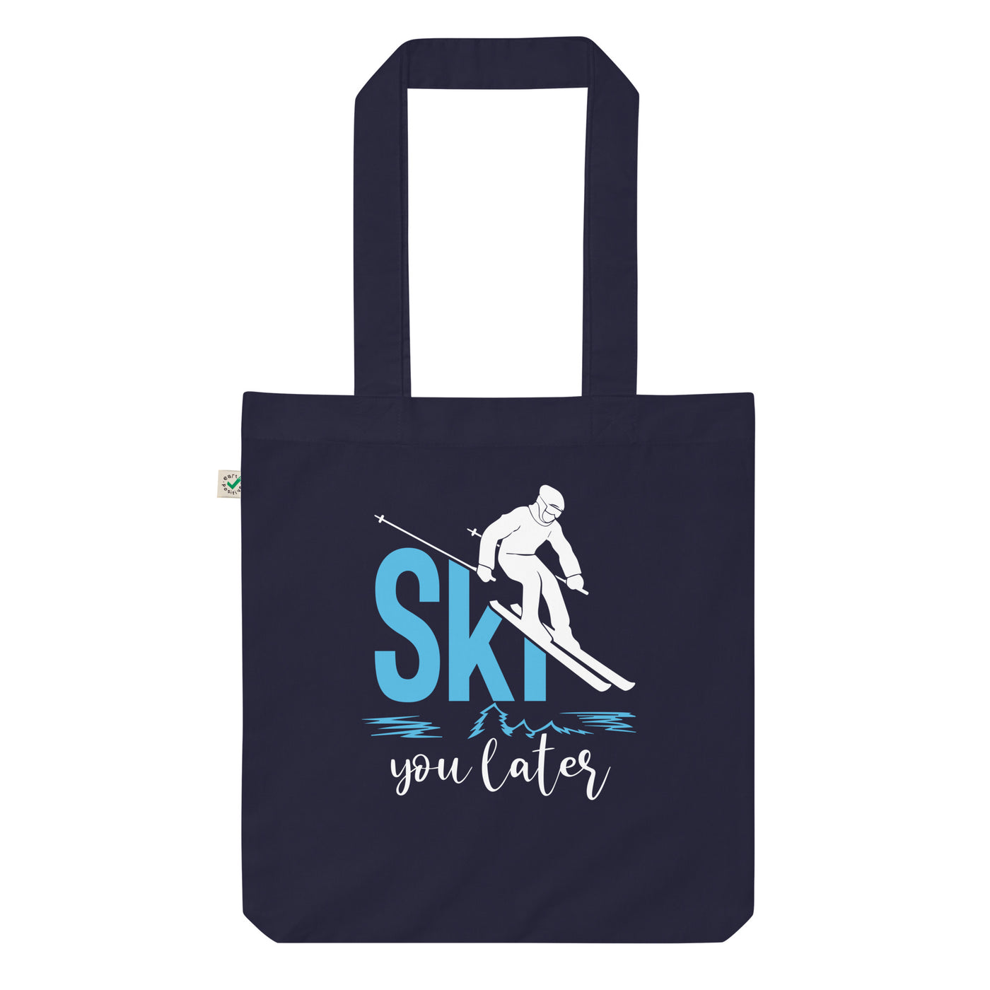 Ski You Later - (S.K) - Organic Einkaufstasche klettern Navy