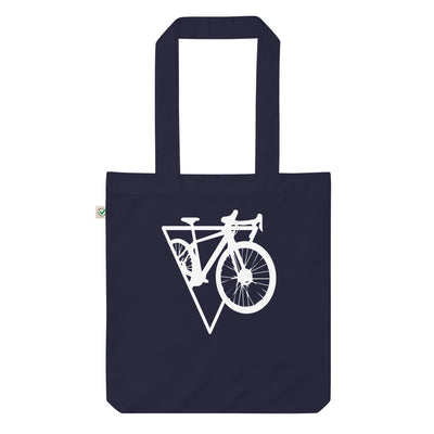 Dreieck - Radfahren - Organic Einkaufstasche fahrrad Navy