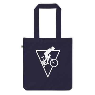 Dreieck - Radfahren - Organic Einkaufstasche fahrrad Navy