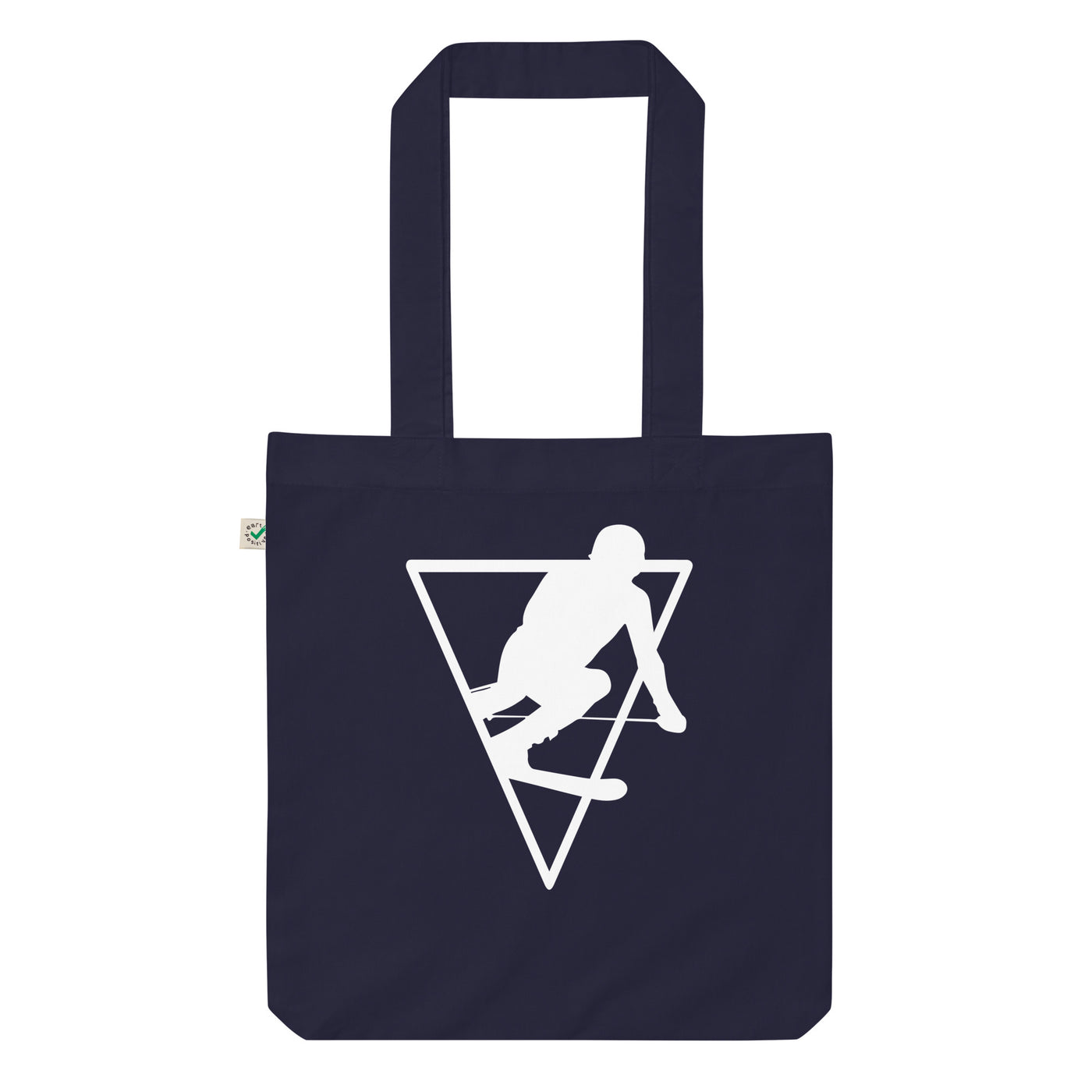 Dreieck - Skifahren - Organic Einkaufstasche klettern ski Navy