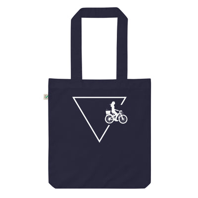 Dreieck 1 Und Radfahren - Organic Einkaufstasche fahrrad Navy