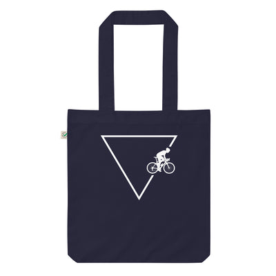 Dreieck 1 Und Radfahren - Organic Einkaufstasche fahrrad Navy