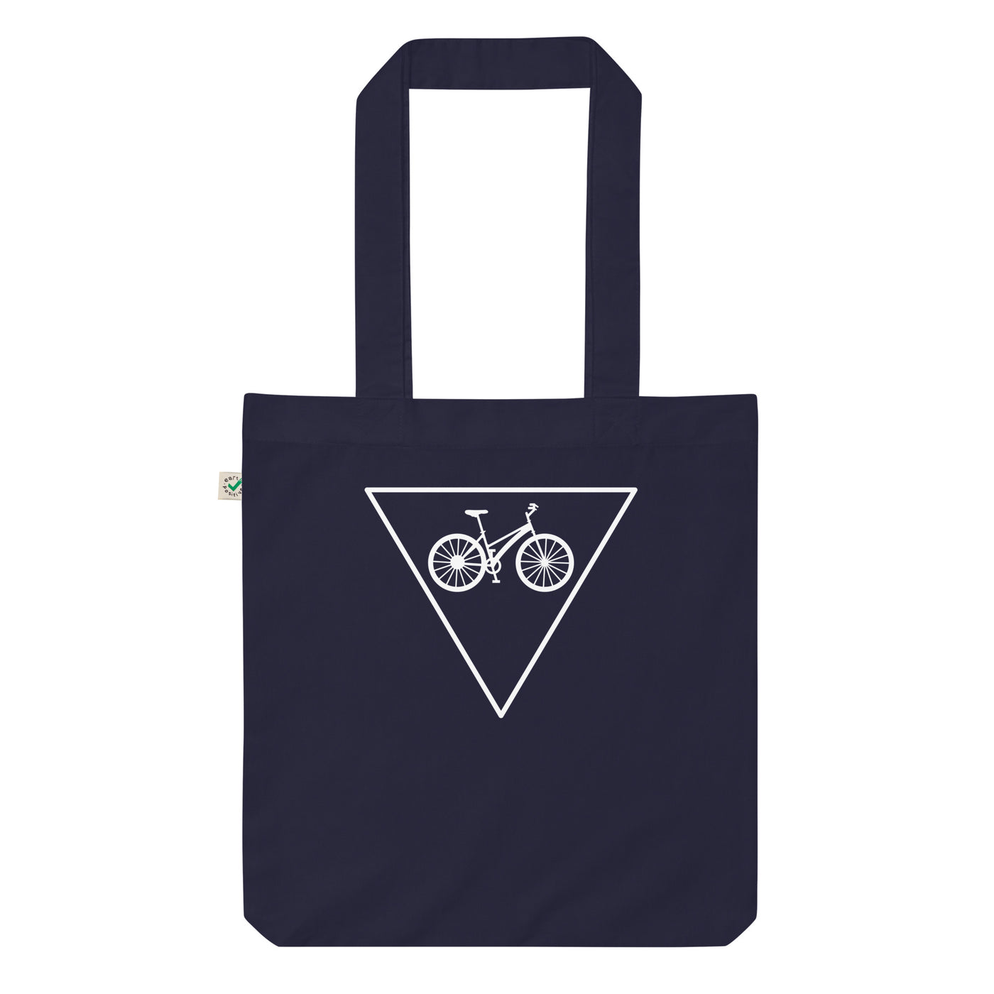 Dreieck Und Fahrrad - Organic Einkaufstasche fahrrad Navy