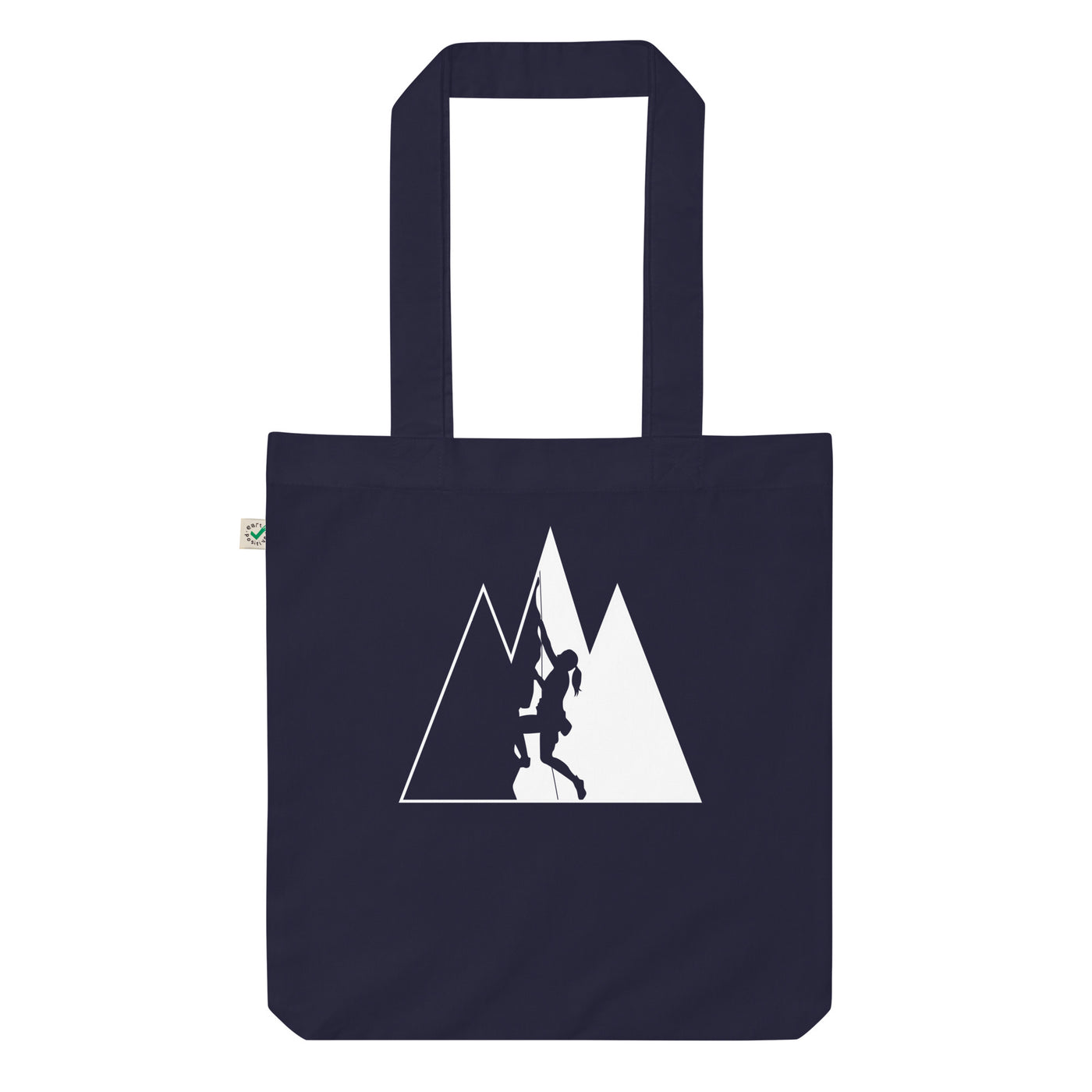 Dreieck, Berge Und Klettern - Organic Einkaufstasche klettern Navy