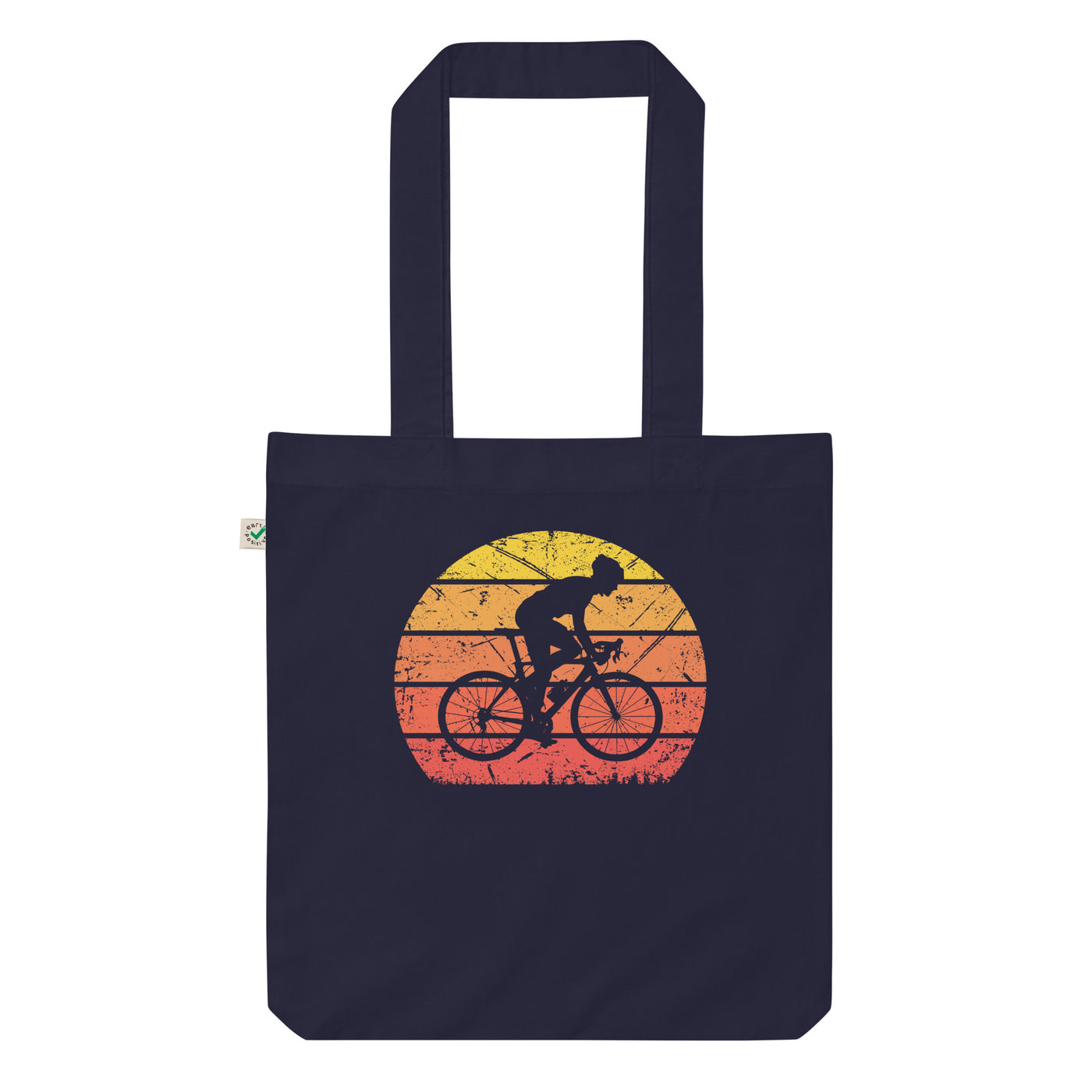 Vintage Sonne Und Radfahren 1 - Organic Einkaufstasche fahrrad