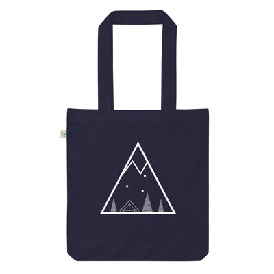 Dreieck - Campingzelt - Organic Einkaufstasche camping Navy