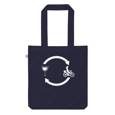 Wein, Ladepfeile Und Radfahren 2 - Organic Einkaufstasche fahrrad