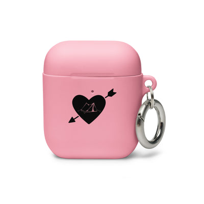 Pfeil, Herz Und Camping 1 - AirPods Case camping Pink AirPods