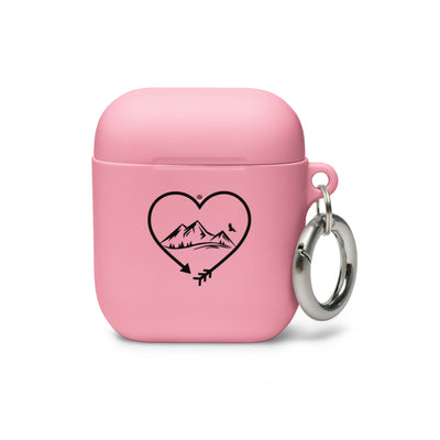 Pfeil, Herz Und Berg - AirPods Case berge Pink AirPods