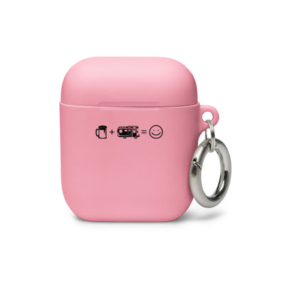 Bier, Lächeln Und Camping - AirPods Case camping Pink AirPods