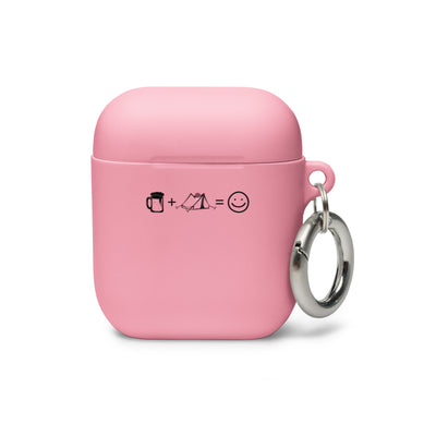Bier, Lächeln Und Camping 1 - AirPods Case camping Pink AirPods