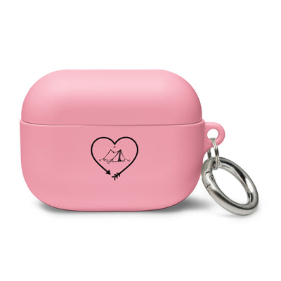 Pfeil, Herz Und Camping 1 - AirPods Case camping Pink AirPods Pro