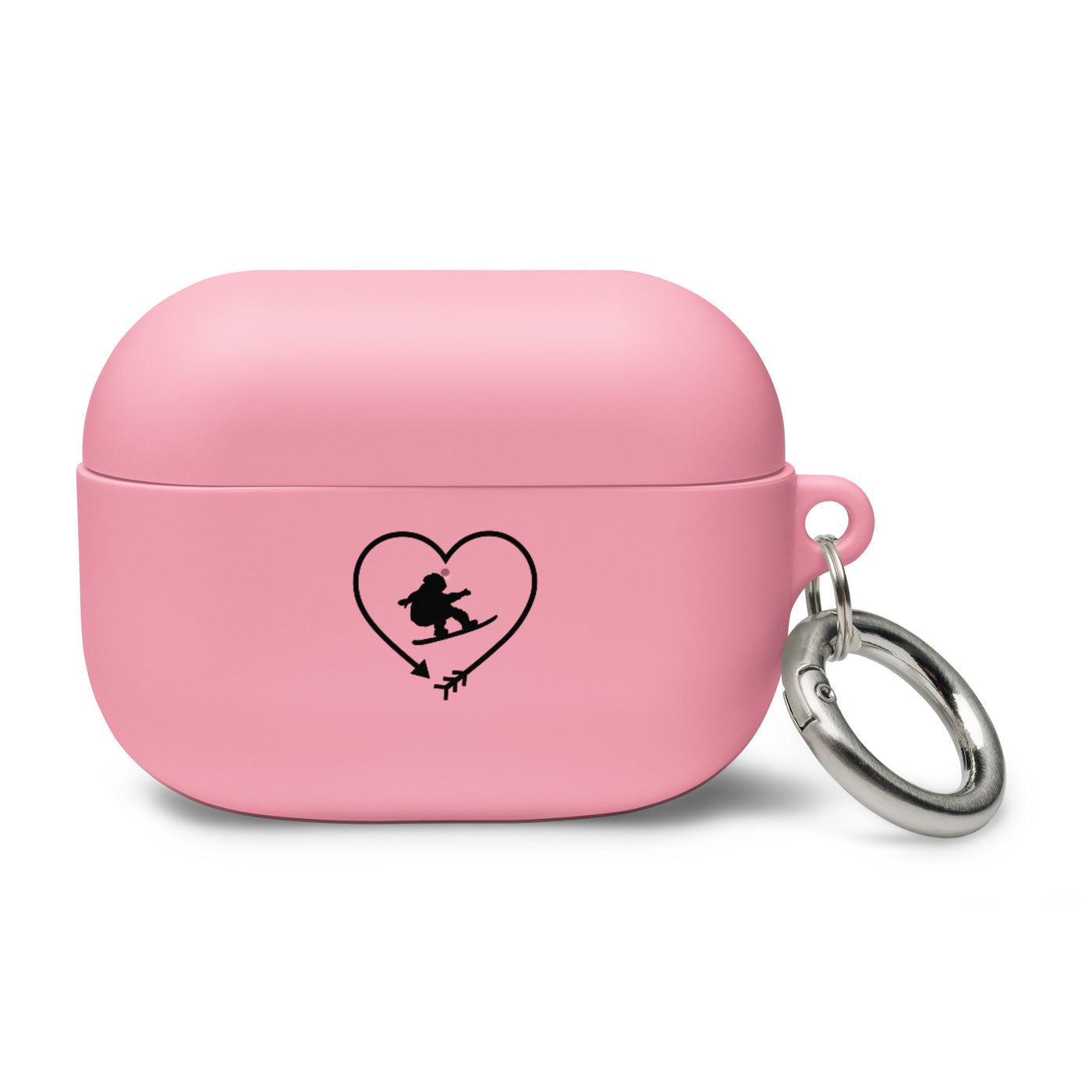 Pfeil, Herz Und Snowboarden - AirPods Case snowboarden Pink AirPods Pro