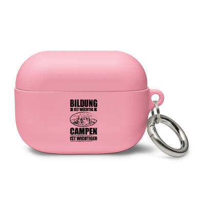 Bildung Ist Wichtig Campen Ist Wichtiger - AirPods Case camping Pink AirPods Pro