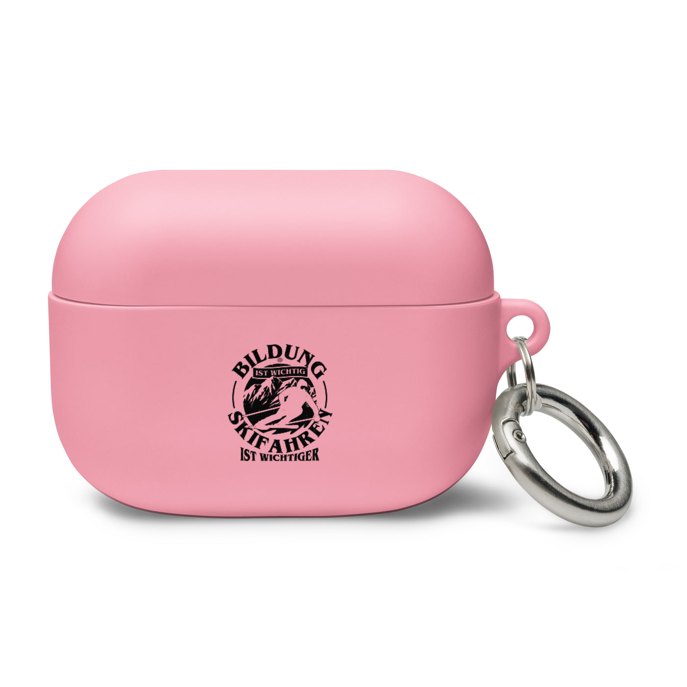 Bildung Wichtig - Skifahren Wichtiger - AirPods Case ski Pink AirPods Pro