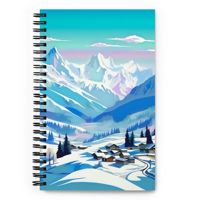 Berge und Schnee - Landschaft - Notizbuch ski xxx Default Title