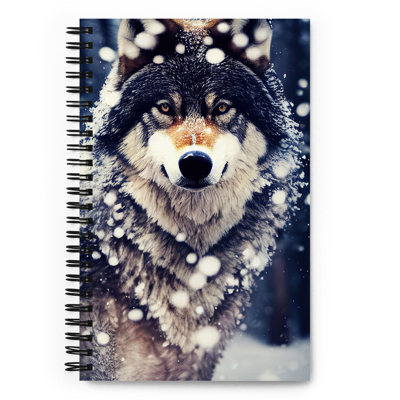 Wolf im Schnee - Episches Foto - Notizbuch camping xxx Default Title