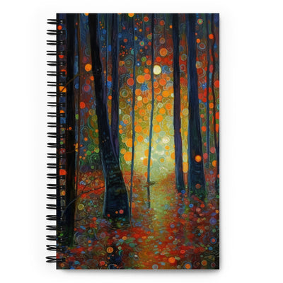 Wald voller Bäume - Herbstliche Stimmung - Malerei - Notizbuch camping xxx Default Title