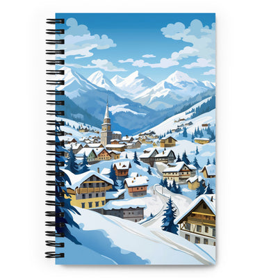Kitzbühl - Berge und Schnee - Landschaftsmalerei - Notizbuch ski xxx Default Title